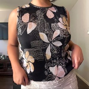 Vintage pleated tank top Plissé